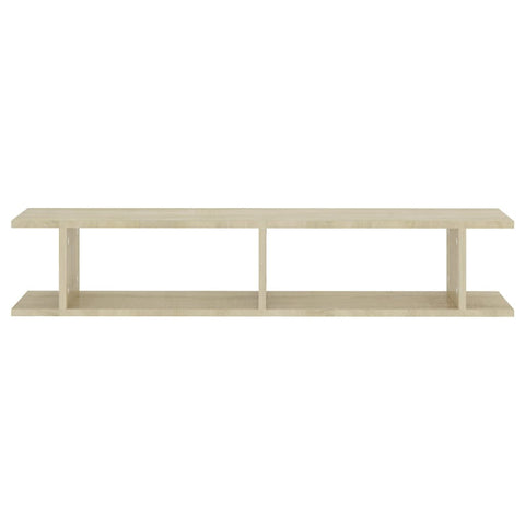 vidaXL Wall Shelf 2 pcs Sonoma Oak 105x18x20 cm Engineered Wood