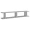 vidaXL Wall Shelf 2 pcs Concrete Grey 105x18x20 cm Engineered Wood
