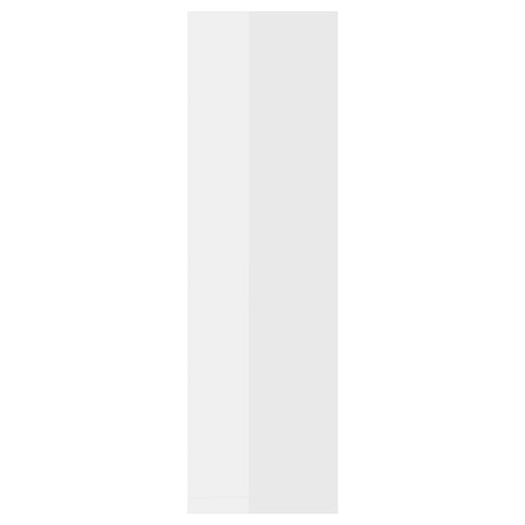 vidaXL Wall Shelf 2 pcs High Gloss White 50x15x50 cm Engineered Wood