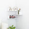 vidaXL Wall Corner Shelf White 40x40x50 cm Engineered Wood
