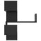 vidaXL Wall Corner Shelf Black 40x40x50 cm Engineered Wood
