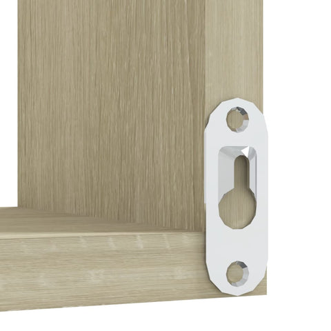 vidaXL Wall Corner Shelf 2 pcs Sonoma Oak 40x40x50 cm Engineered Wood