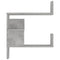 vidaXL Wall Corner Shelf Concrete Grey 40x40x50 cm Engineered Wood