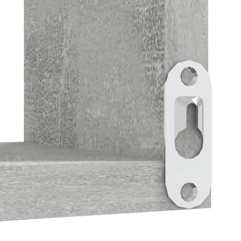 vidaXL Wall Corner Shelf Concrete Grey 40x40x50 cm Engineered Wood