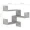 vidaXL Wall Corner Shelf Concrete Grey 40x40x50 cm Engineered Wood