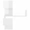 vidaXL Wall Corner Shelf 2 pcs High Gloss White 40x40x50 cm Engineered Wood
