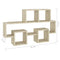 vidaXL Car-shaped Wall Shelf Sonoma Oak 82x15x51 cm Engineered Wood