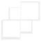 vidaXL Wall Cube Shelf White 80x15x78.5 cm Engineered Wood