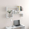 vidaXL Wall Shelf 2 pcs White 100x15x20 cm Engineered Wood
