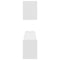 vidaXL Wall Shelf 2 pcs White 100x15x20 cm Engineered Wood