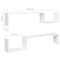 vidaXL Wall Shelf 2 pcs White 100x15x20 cm Engineered Wood