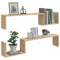 vidaXL Wall Shelf 2 pcs Sonoma Oak 100x15x20 cm Engineered Wood