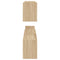 vidaXL Wall Shelf 2 pcs Sonoma Oak 100x15x20 cm Engineered Wood