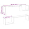 vidaXL Wall Shelf 2 pcs Sonoma Oak 100x15x20 cm Engineered Wood