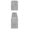 vidaXL Wall Shelf 2 pcs Concrete Grey 100x15x20 cm Engineered Wood