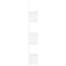 vidaXL Wall Corner Shelf White 20x20x127.5 cm Engineered Wood