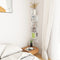 vidaXL Wall Corner Shelf White 20x20x127.5 cm Engineered Wood