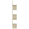 vidaXL Wall Corner Shelf Sonoma Oak 20x20x127.5 cm Engineered Wood