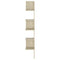 vidaXL Wall Corner Shelf Sonoma Oak 20x20x127.5 cm Engineered Wood