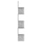 vidaXL Wall Corner Shelf Concrete Grey 20x20x127.5 cm Engineered Wood