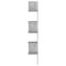 vidaXL Wall Corner Shelf Concrete Grey 20x20x127.5 cm Engineered Wood