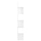 vidaXL Wall Corner Shelf High Gloss White 20x20x127.5 cm Engineered Wood
