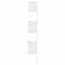 vidaXL Wall Corner Shelf High Gloss White 20x20x127.5 cm Engineered Wood