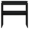 vidaXL Console Table Black 80x30x80 cm Engineered Wood