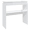 vidaXL Console Table High Gloss White 80x30x80 cm Engineered Wood