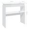 vidaXL Console Table High Gloss White 80x30x80 cm Engineered Wood