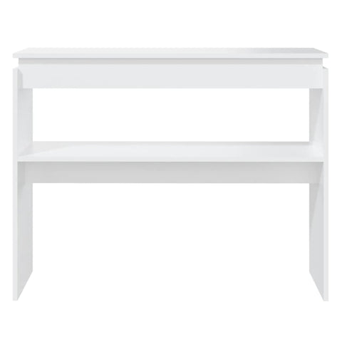 vidaXL Console Table White 102x30x80 cm Engineered Wood