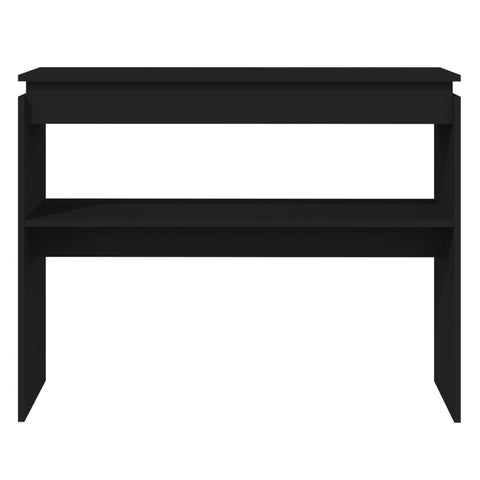 vidaXL Console Table Black 102x30x80 cm Engineered Wood