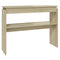 vidaXL Console Table Sonoma Oak 102x30x80 cm Engineered Wood
