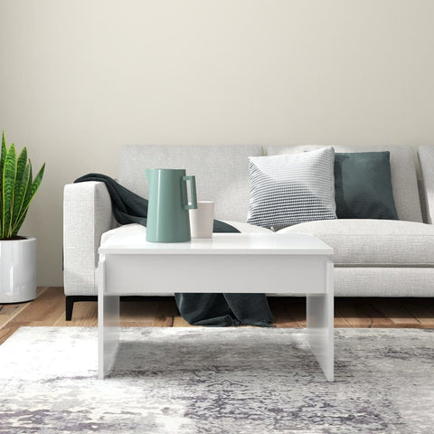 vidaXL Coffee Table White 68x50x38 cm Engineered Wood