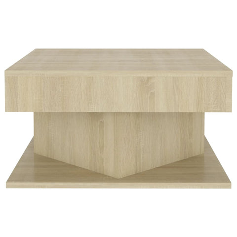 vidaXL Coffee Table Sonoma Oak 57x57x30 cm Engineered Wood