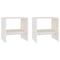 vidaXL Bedside Cabinets 2 pcs White 40x30.5x40 cm Solid Pinewood