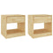 vidaXL Bedside Cabinets 2 pcs 40x31x40 cm Solid Pinewood