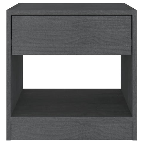 vidaXL Bedside Cabinets 2 pcs Grey 40x31x40 cm Solid Pinewood