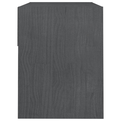 vidaXL Bedside Cabinets 2 pcs Grey 40x31x40 cm Solid Pinewood