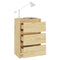 vidaXL Bedside Cabinets 2 pcs 40x29.5x64 cm Solid Pine Wood