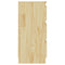 vidaXL Bedside Cabinets 2 pcs 40x29.5x64 cm Solid Pine Wood