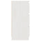 vidaXL Bedside Cabinet White 40x29.5x64 cm Solid Pine Wood