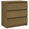 vidaXL Bedside Cabinet Honey Brown 60x36x64 cm Solid Pinewood