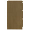 vidaXL Bedside Cabinet Honey Brown 60x36x64 cm Solid Pinewood