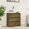 vidaXL Bedside Cabinet Honey Brown 60x36x64 cm Solid Pinewood