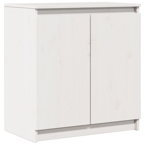 vidaXL Side Cabinet White 60x36x65 cm Solid Pinewood