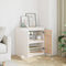 vidaXL Side Cabinet White 60x36x65 cm Solid Pinewood