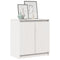 vidaXL Side Cabinet White 60x36x65 cm Solid Pinewood