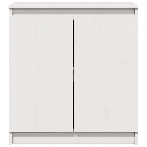 vidaXL Side Cabinet White 60x36x65 cm Solid Pinewood