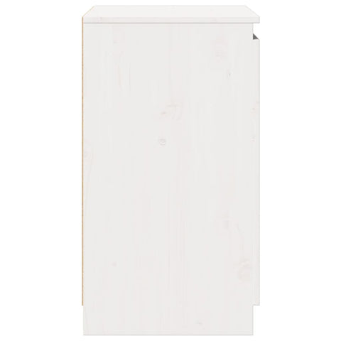 vidaXL Side Cabinet White 60x36x65 cm Solid Pinewood